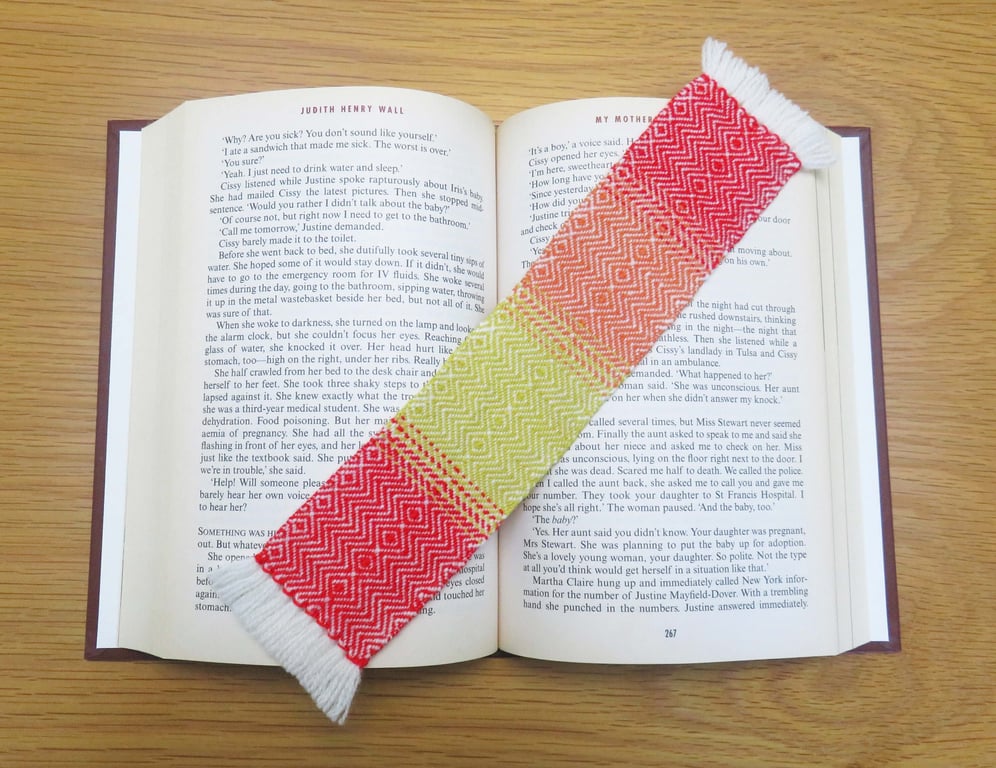 Handwoven Ombre Bookmark