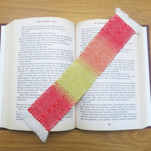 Handwoven Ombre Bookmark