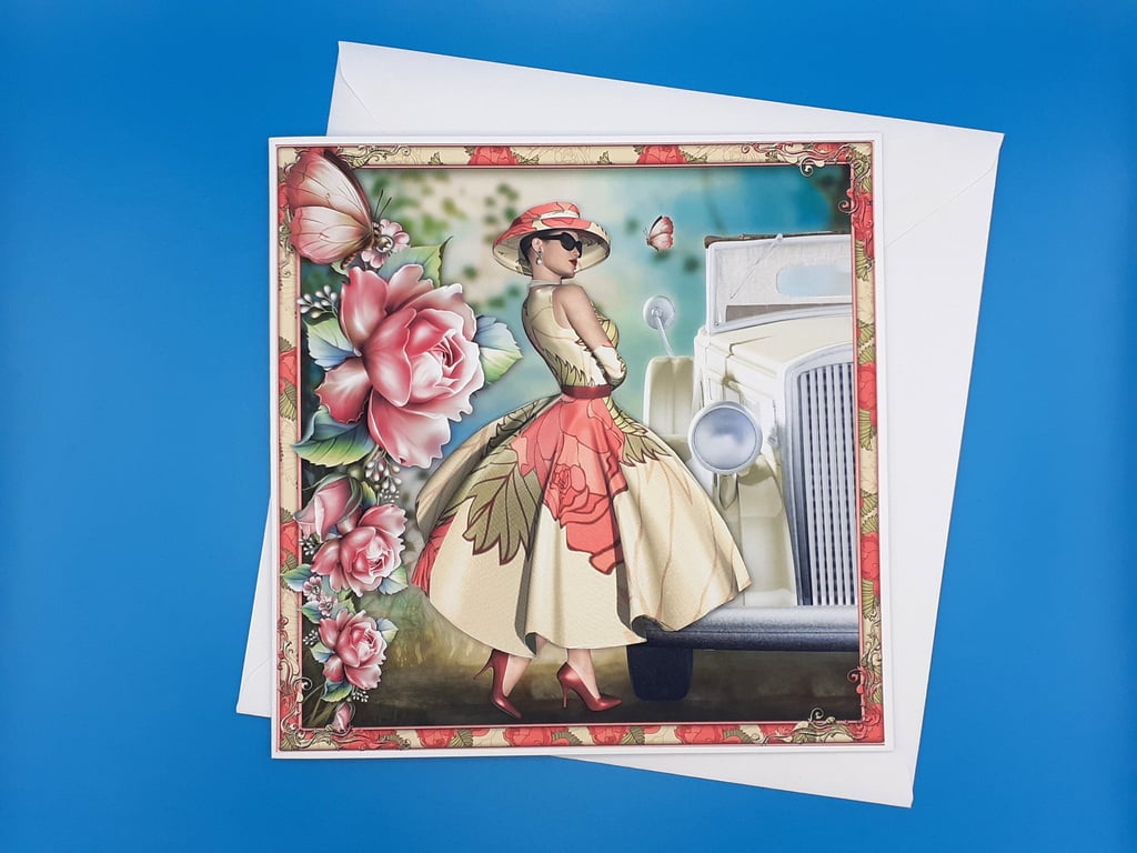 Art Deco Birthday Card