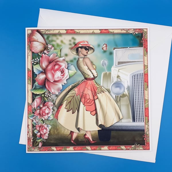 Art Deco Birthday Card