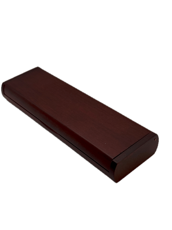 Rosewood Wooden Case for Two Pens - Rectangular