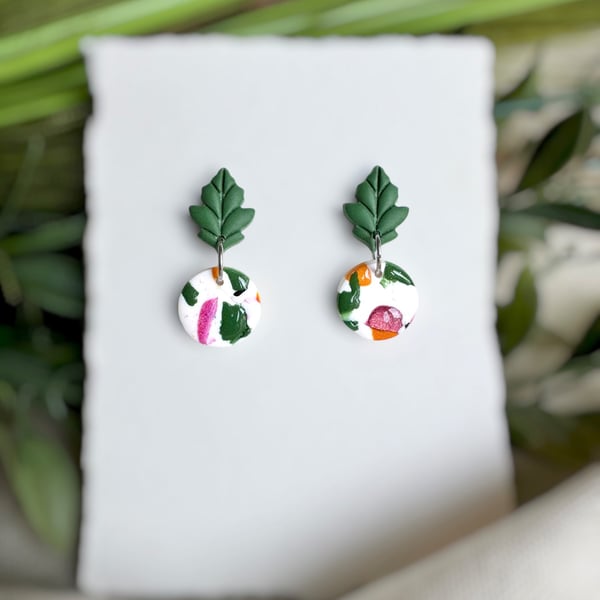 Botanical Fresh Autumn Polymer Clay Earrings