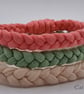Catkins - Handmade Recycled Cotton Yarn Bracelet - Small - Limited Edition - Image 2