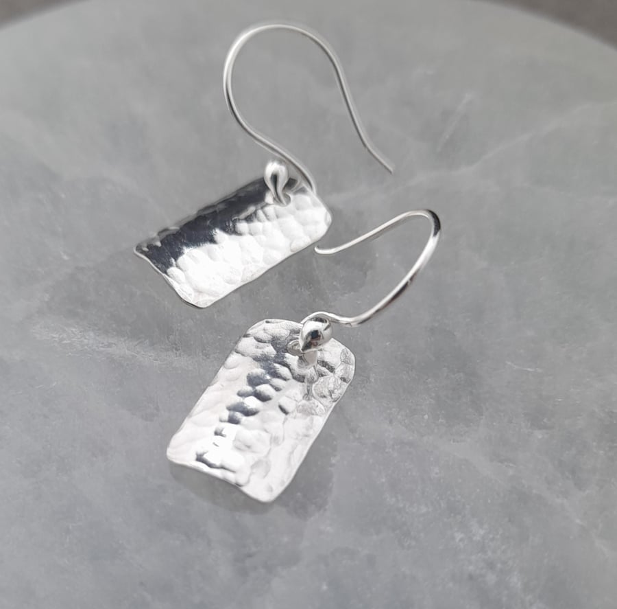 Argentium Silver Drop Earrings  