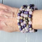 Mala Bracelet, Menopause,108 Mala Beads, Women's Crystal Healing Gemstone Mala  