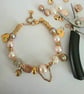 pearl charm bracelet,  - Image 2