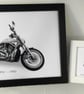 Harley Davidson VRSC VROD - 4x6" or A4 Photo in a Black or White frame - Image 2