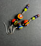 Custom order - Venetian Murano glass silver millefiori earrin gs - Image 2