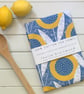 Sunflowers Pattern Tea Towel
