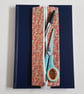 Handmade A5 Planner Zipper Pouch - Peach Floral Pen Holder - Image 2