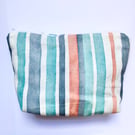 Striped Pouch Bag