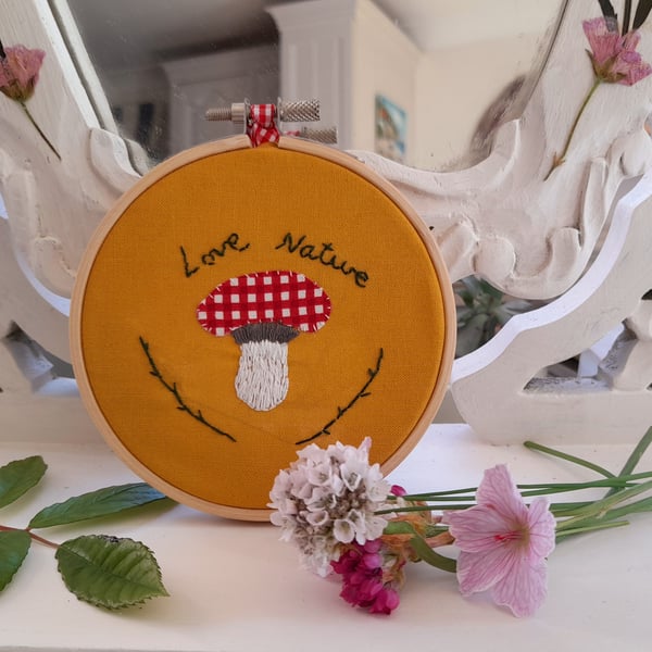 Embroidered Journal Hoop Kit, Scottish Contempo - Folksy