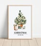 Personalised Christmas tree print wall decor  - Image 1