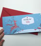 Personalised Name Christmas Money Wallet Card with Reindeer - Image 1