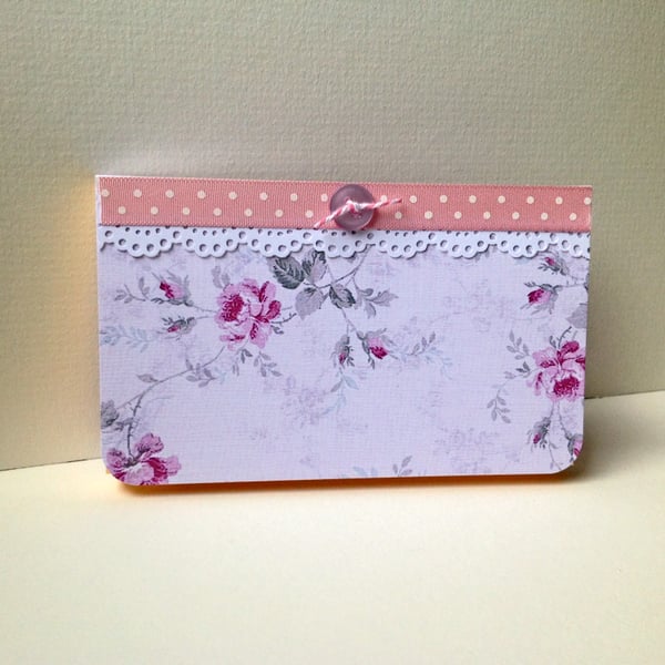 Vintage Floral Design Notebook, Sticky Notes Pages,Handmade Notebook
