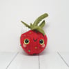Needlefelted Strawberry and Cream Hanger 3