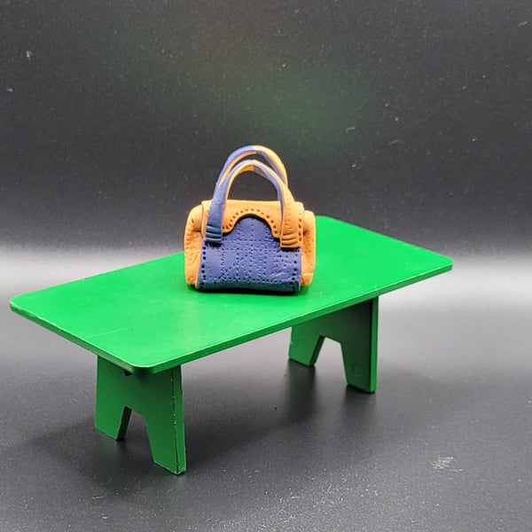 Polymer clay handbag 112 scale miniature novelty gift
