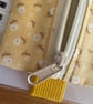 Handmade Book Buddy Pen Case. Zip Up Pencil Case with Elastic Loop - Image 9