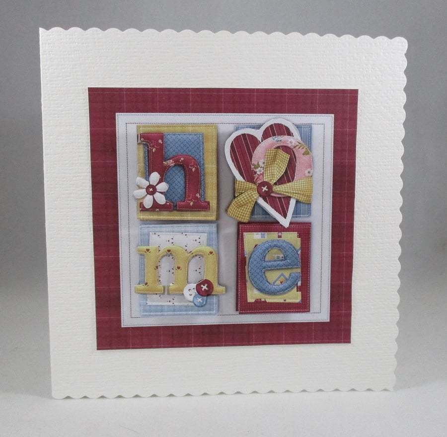Handmade New Home Greeting Card, 3D, Personalise