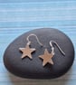 Sterling Silver Dangle Star Earrings 