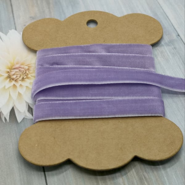 Lilac Velvet Ribbon 9mm 