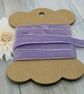 Lilac Velvet Ribbon 9mm  - Image 1