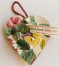 Handmade Vintage Heart Christmas tree decorations  - Image 6