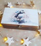 Wooden Trinket Keepsake Box Puffin - Image 1