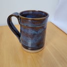 Handmade Stoneware Tankard Mug - Handmade Wheel-thrown Ceramic Coffee Cup