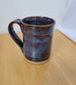 Handmade Stoneware Tankard Mug - Handmade Wheel-thrown Ceramic Coffee Cup