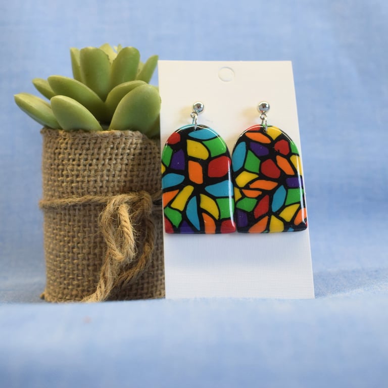 Arch Terrazzo Earrings