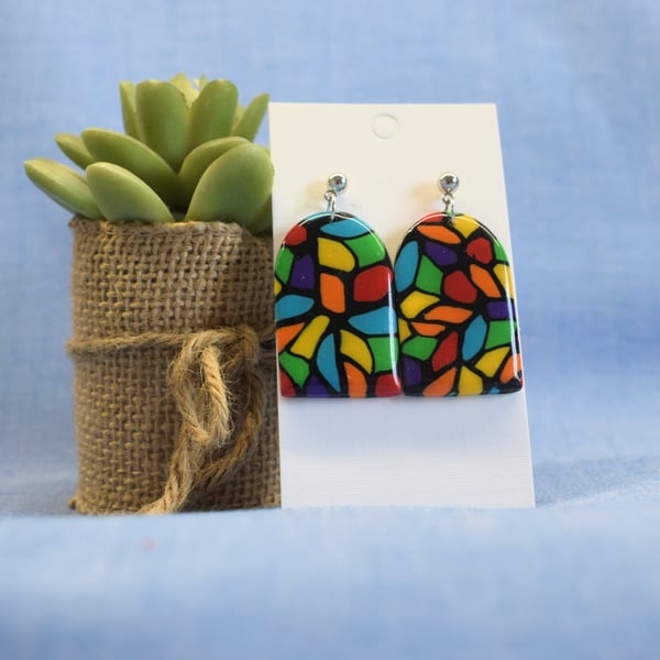 Arch Terrazzo Earrings