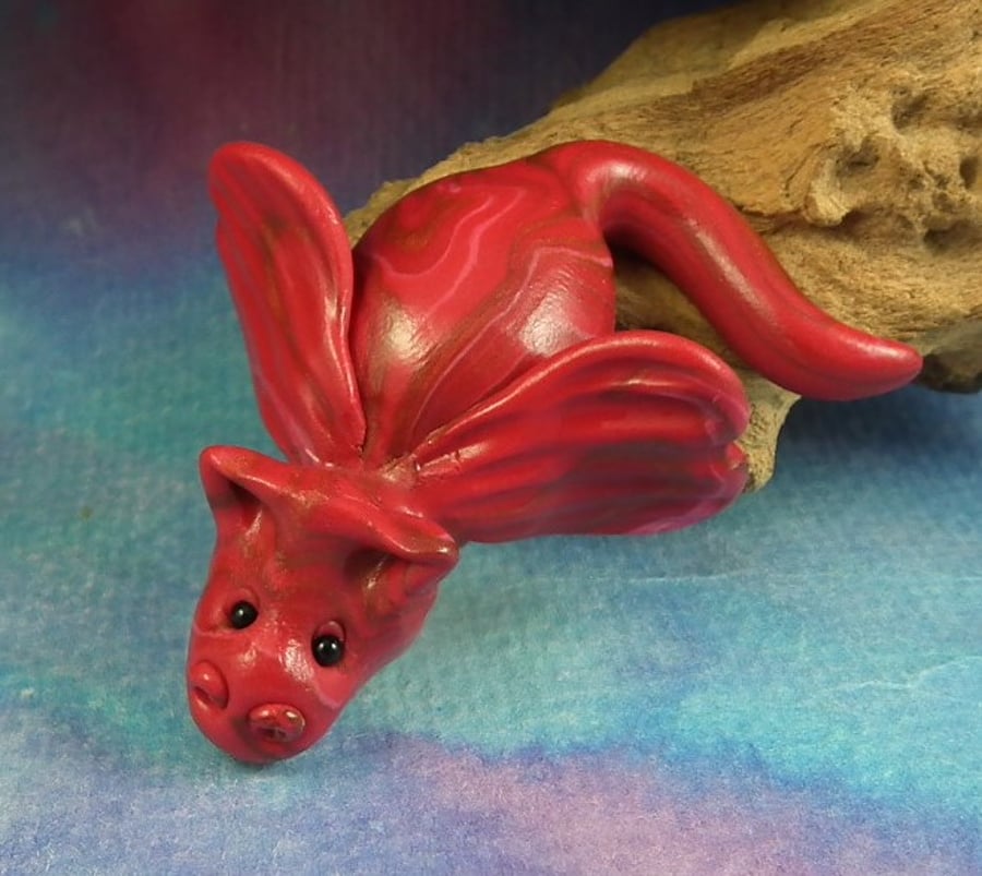 Tiny Elemental Dragon 'Firth' OOAK Sculpt by artist Ann Galvin Gnome Village