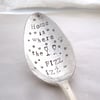 Bubble Saver Spoon, Home is where the Fizz Izz, handstamped