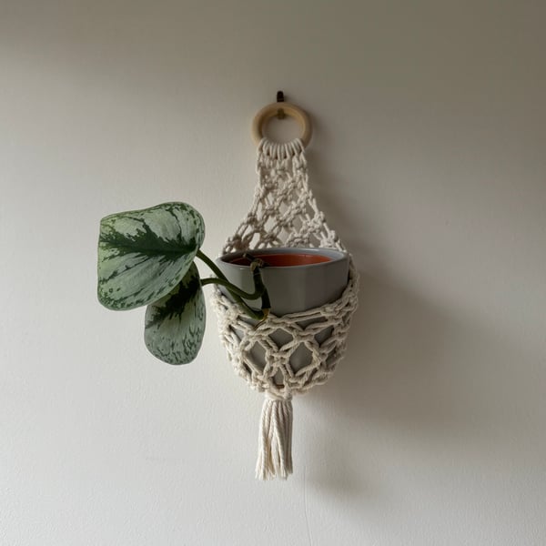 Handmade Macrame Plant Holder Basket