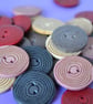45mm Deep Red Plastic Buttons Extra Large Button (PBXL3) - Image 3