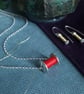 Bobbin Necklace - Silver Sewing Necklace - Image 7