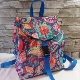 Backpack Retro Lightweight showerproof lined unique handmade bag