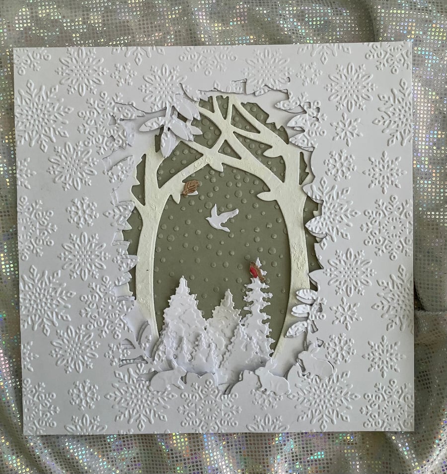 A Winters Day. A unique woodland scene created for that special person