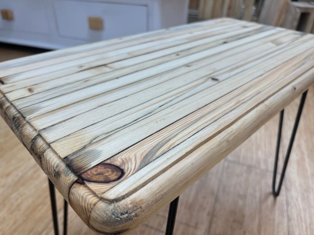 A pair of Handmade eco tables