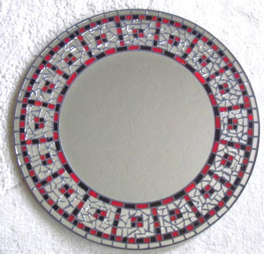  Stained Glass Mosaic mirror 400mm Diameter.FREE U.K. MAINLAND DELIVERY