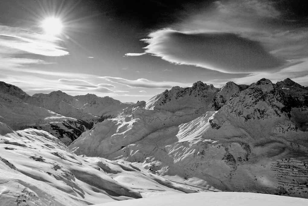 Zurs Lech Am Arlberg Austrian Alps Austria 12"x18" Print