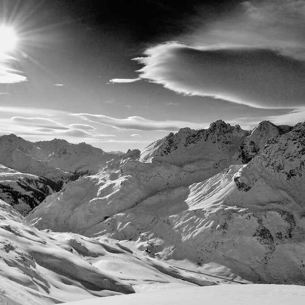 Zurs Lech Am Arlberg Austrian Alps Austria 12"x18" Print