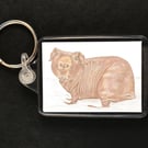Dixon the Skinny Pig - Keyring
