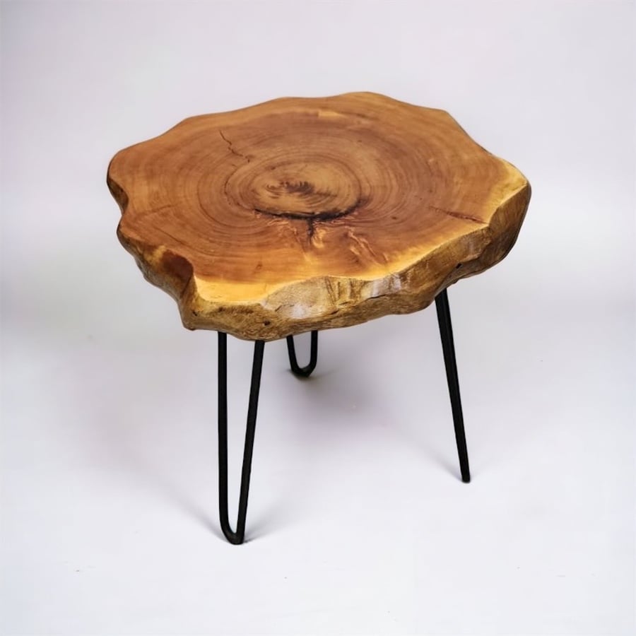 Live Edge Side Table, Coffee Table Folksy