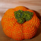 Crochet pumpkin warm orange super size