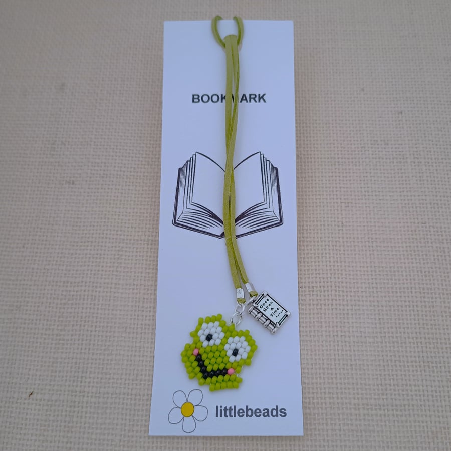 Beaded Frog Bookmark