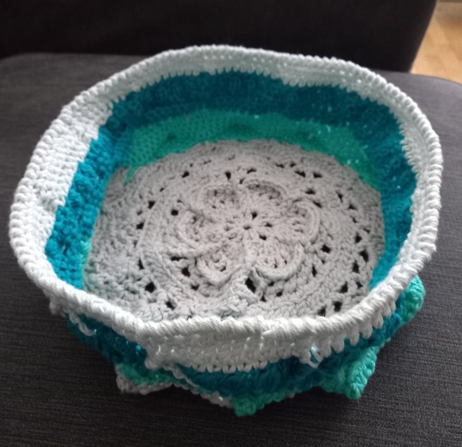 Meduim sized Delicate Crochet basket