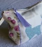 Cats and Roses Zipped Purse. Fully Lined with Gusset and Zip Pull. Ric Rac Trim - Image 3