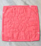 Quilted Fabric storage box with Cats and Coral Fabric - Image 6
